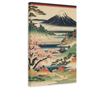 tableau japonais traditionnel mont fuji