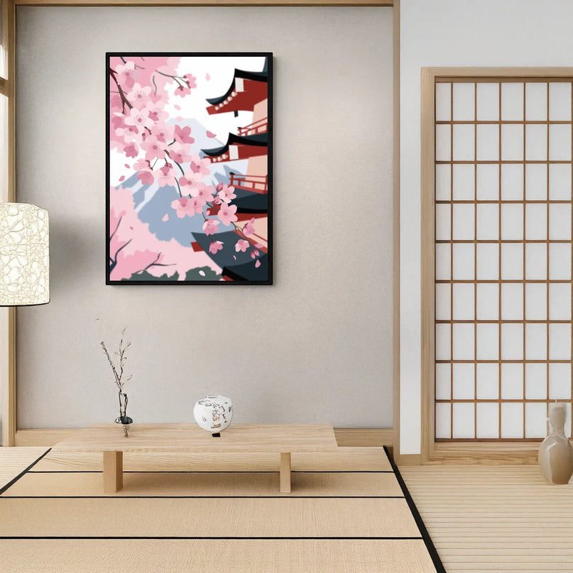 poster cerisier japonais 4