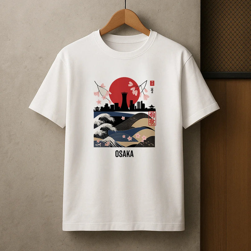 T-shirt Osaka skyline - HOMME
