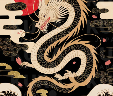 tableau dragon japonais