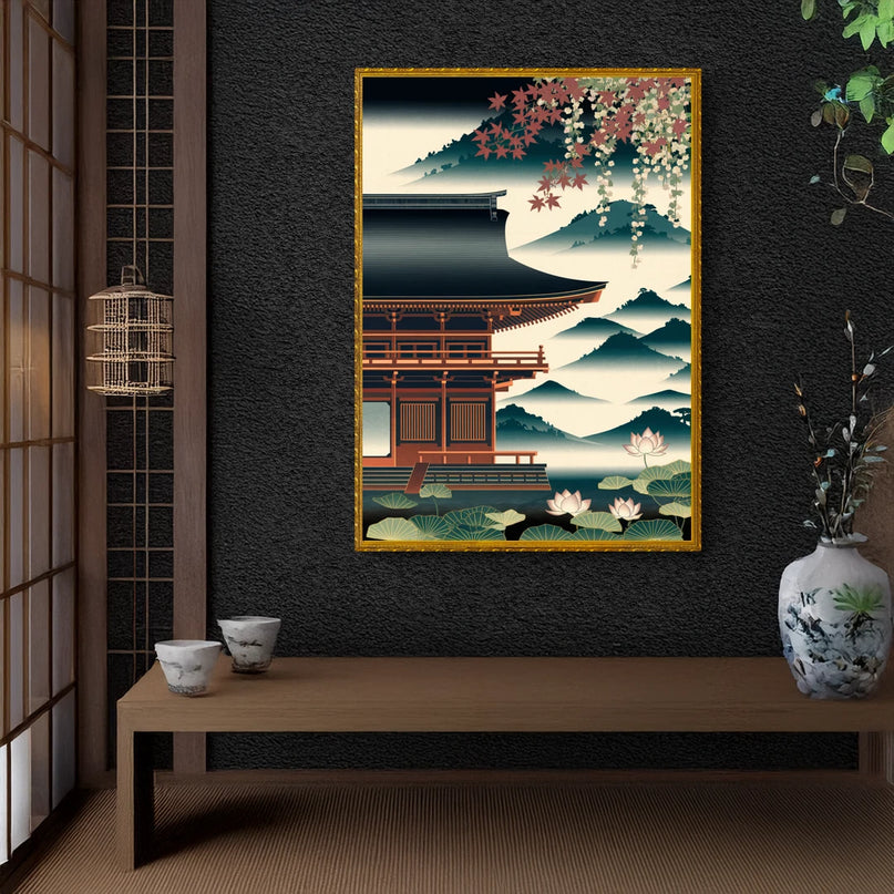 Affiche estampe japonaise vintage