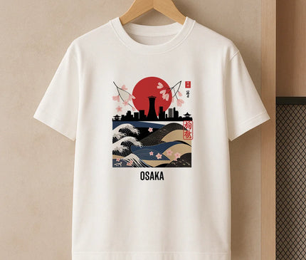 T-shirt Osaka skyline - FEMME