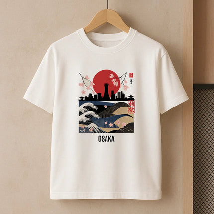 T-shirt Osaka skyline - FEMME
