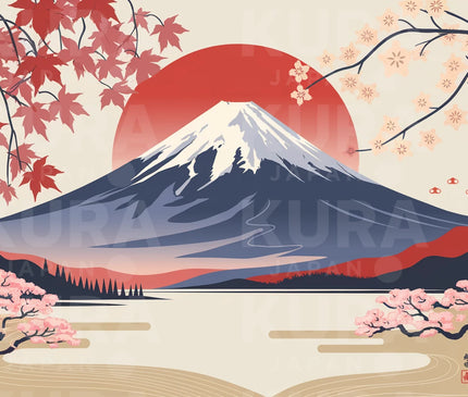 tableau mont fuji