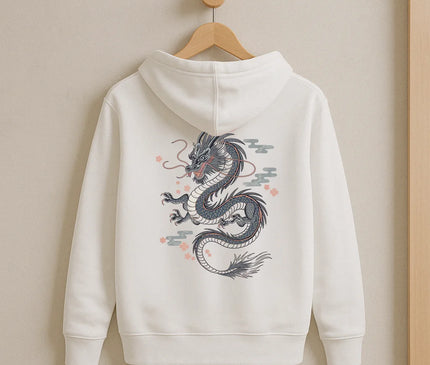 sweat unisexe dragon japonais - FEMME