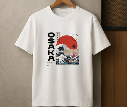 t shirt osaka typographie japonaise - HOMME