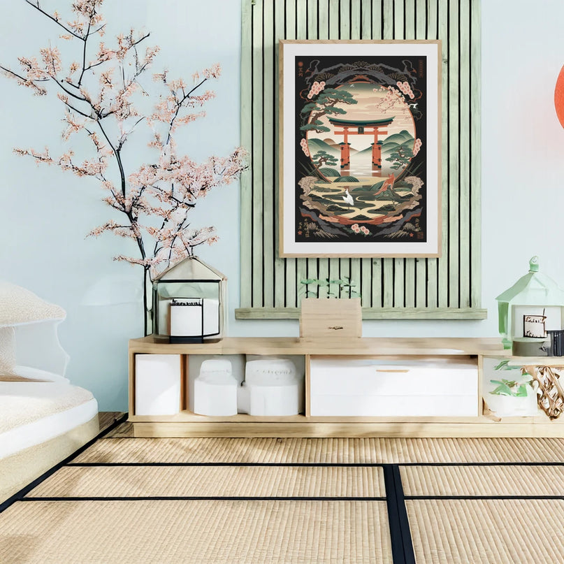 affiches japonaises vintage inspirations nature