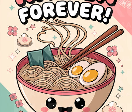 Affiche ramen colore