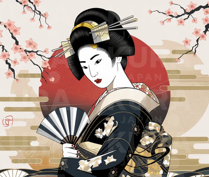 tableau japonais geisha 1