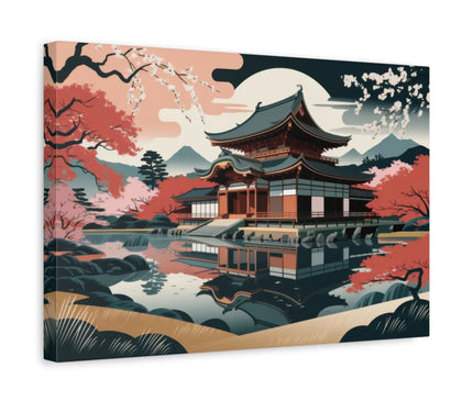 tableau temple japonais