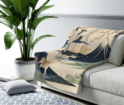 plaid japonais inspiration nature 1