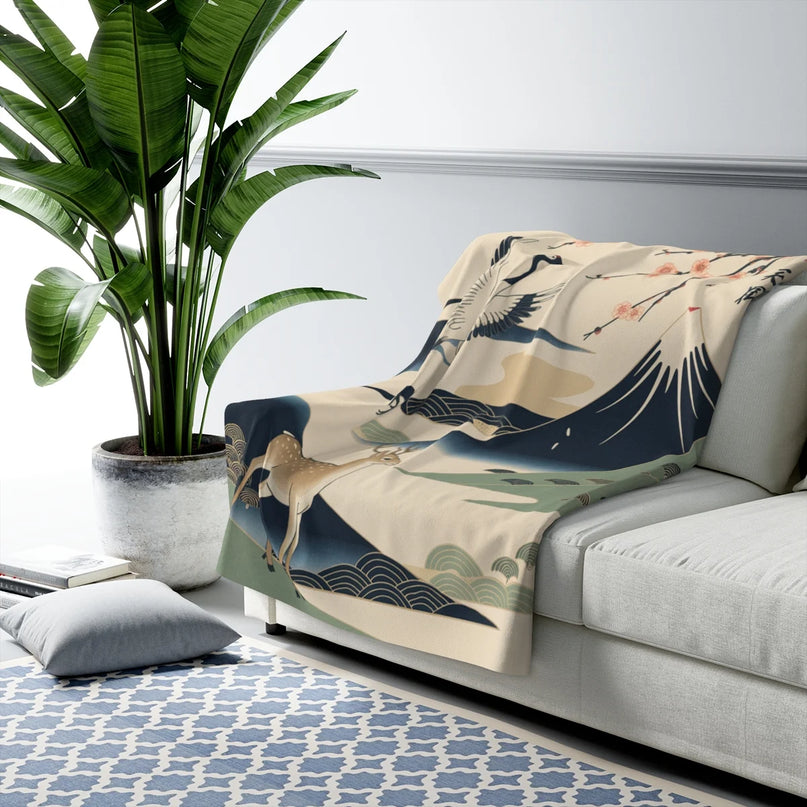 plaid japonais inspiration nature 1