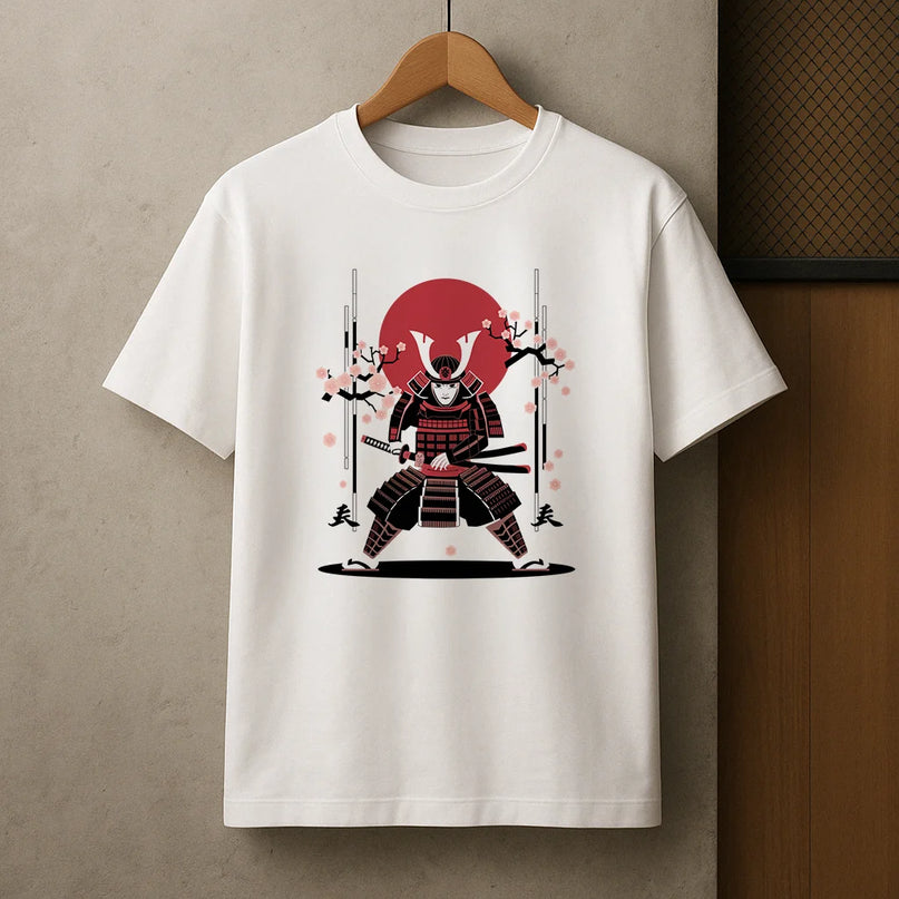 tee shirt japonais samurai - HOMME