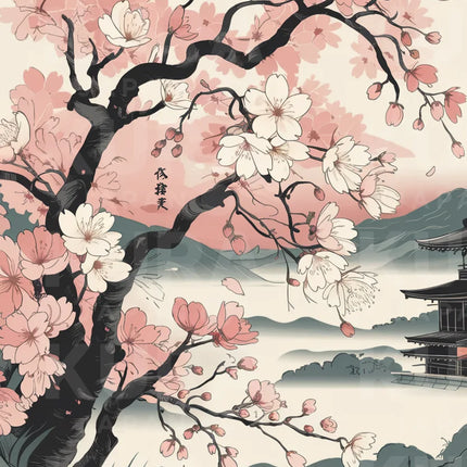 tableau cerisier du japon 2