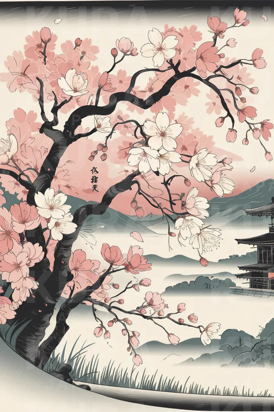 tableau cerisier du japon 2
