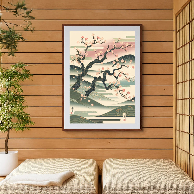 poster cerisier japonais 1