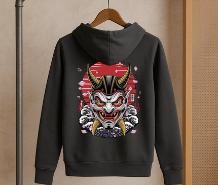 sweat japonais masque oni - FEMME