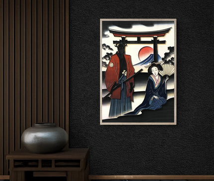 poster artistique estampe japonaise