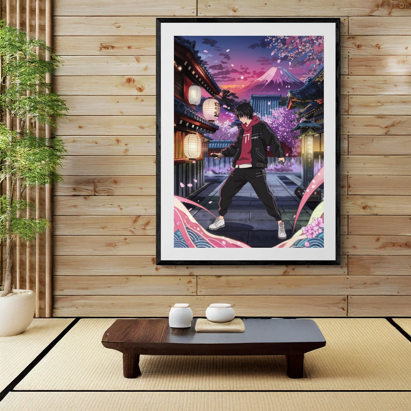 affiche animé japonais pour salon