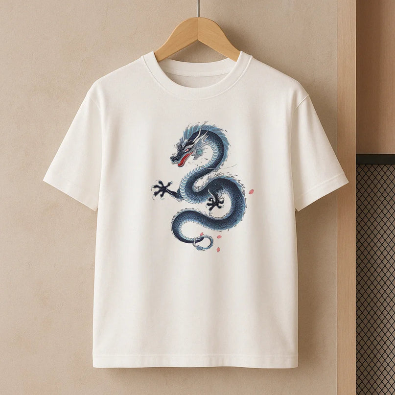 t shirt avec dragon - FEMME