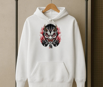 hoodie masque oni - HOMME