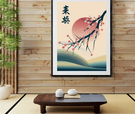 poster japonais sakura