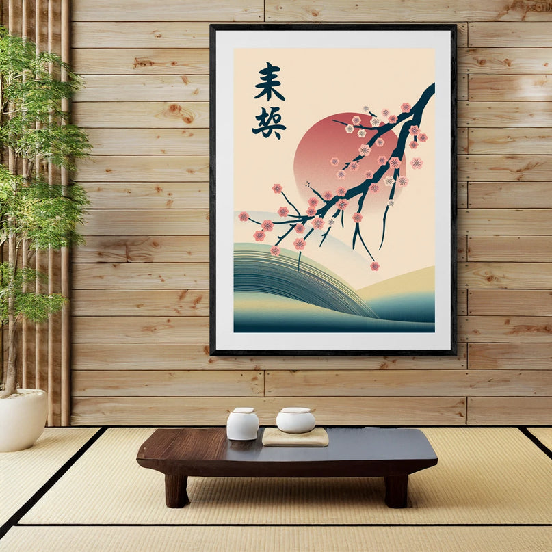 poster japonais sakura