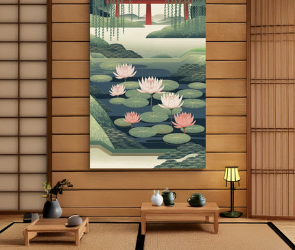 tableaux nenuphars japonais