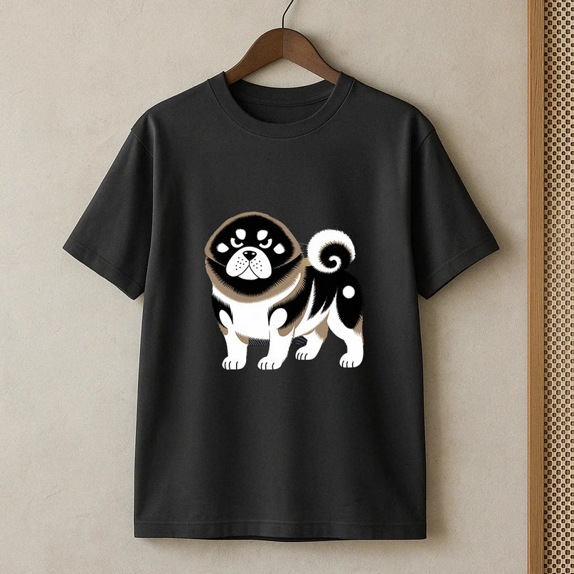 t shirt motif akita inu - FEMME