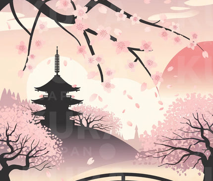 poster cerisier japonais 3