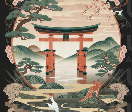 affiches japonaises vintage inspirations nature