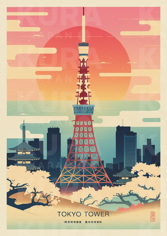 Affiche Tokyo Tower