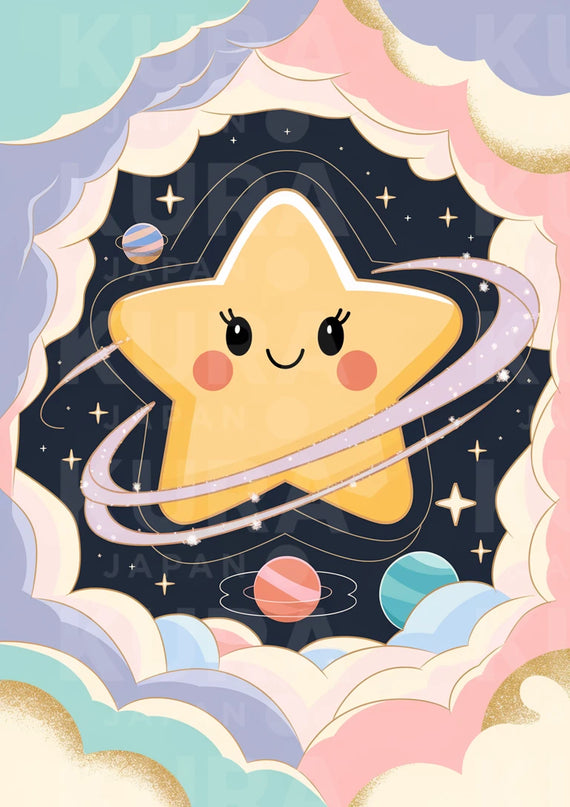 Poster kawaii etoile