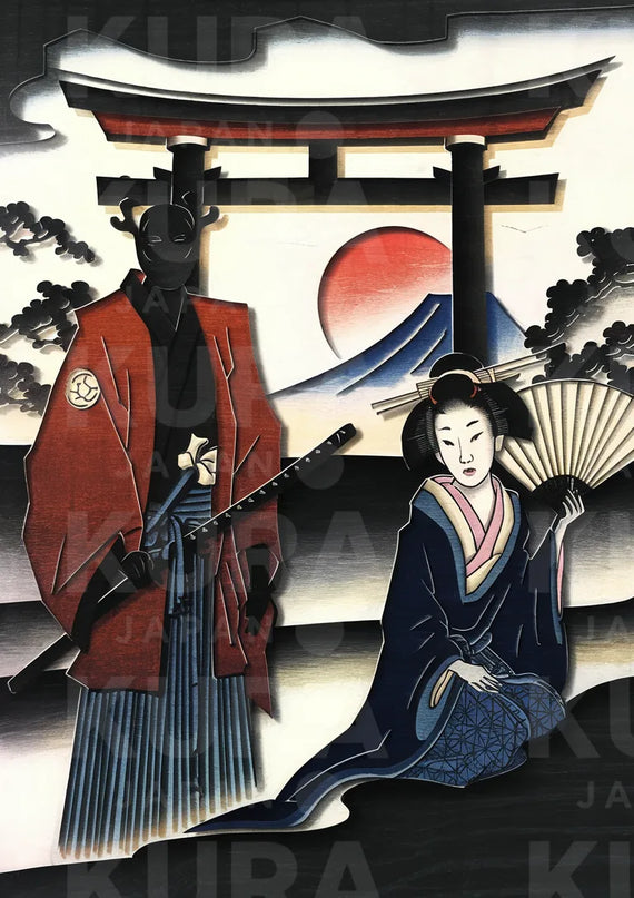 poster artistique estampe japonaise