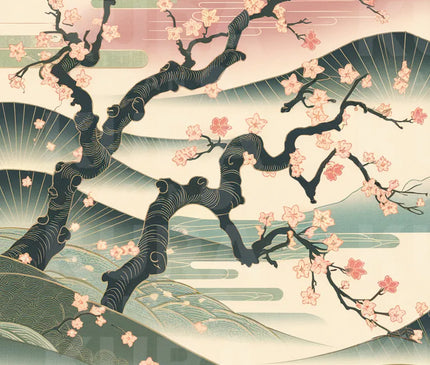 poster cerisier japonais 1