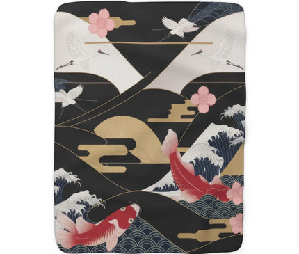 plaid motif japonais 1