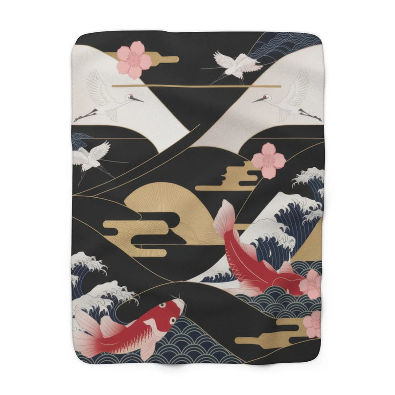 plaid motif japonais 1