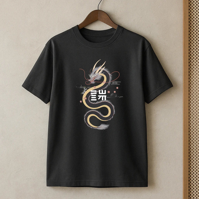 t shirt avec dragon copie - FEMME