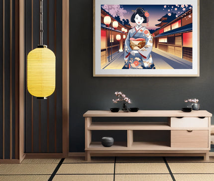Affiche kimono vintage