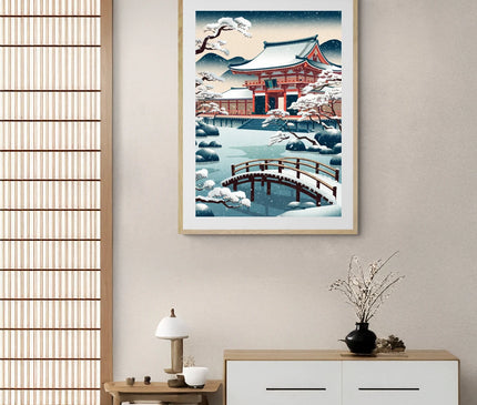 Affiche hiver japonais