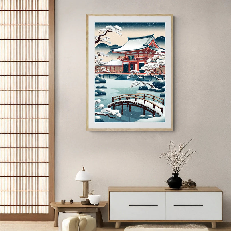 Affiche hiver japonais