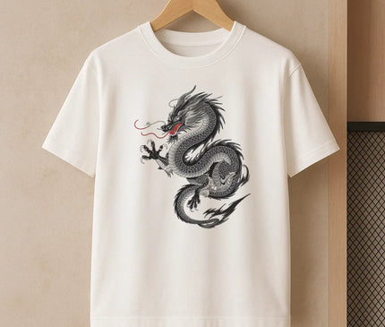 t shirt dragon japon 2 - FEMME