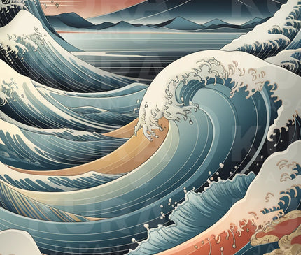 tableau mer japonais