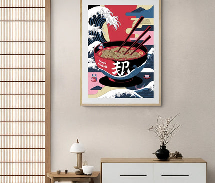 Affiche ramen ambiance izakaya