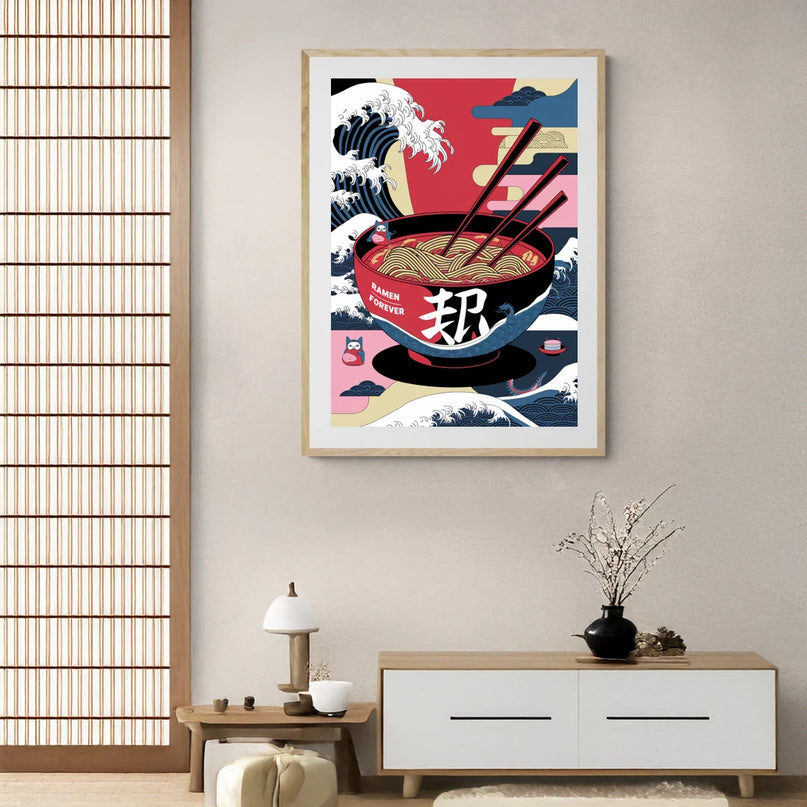 Affiche ramen ambiance izakaya
