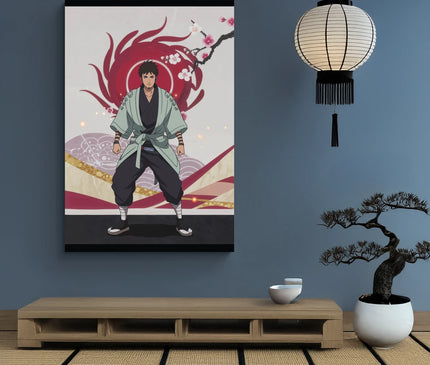 Tableau animé noir et rouge