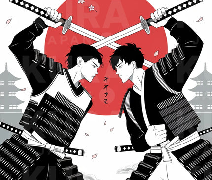 Affiche manga combat Japon