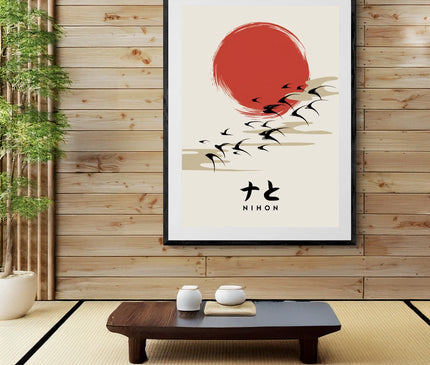 affiche minimaliste japonaise