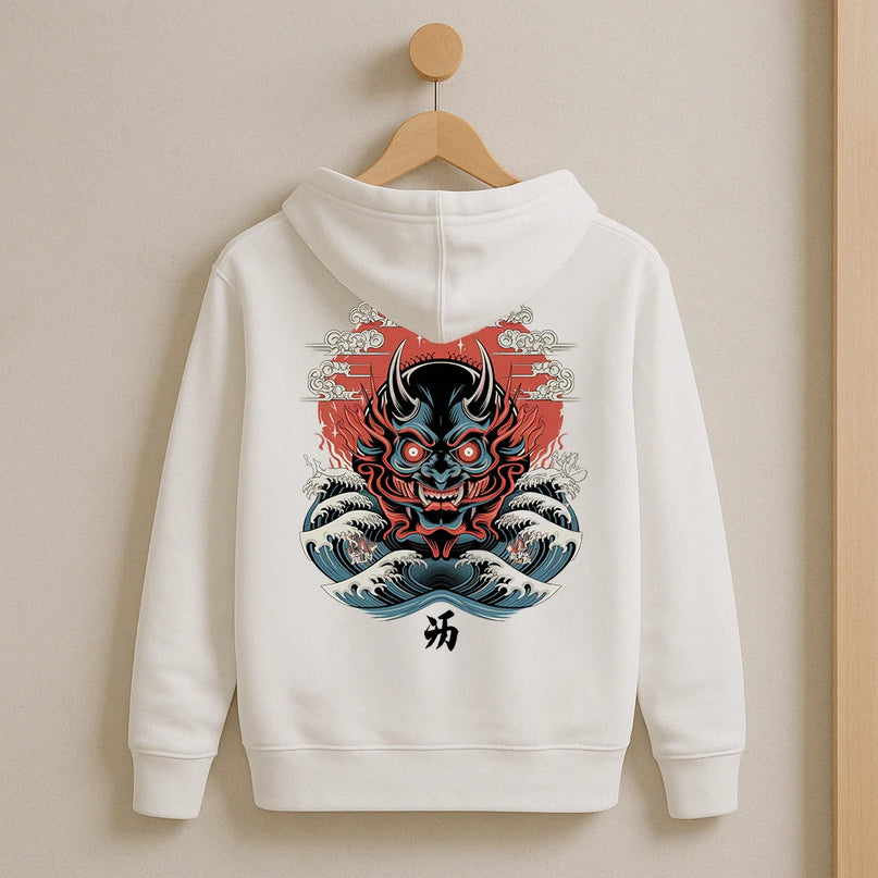 hoodie masque oni - FEMME