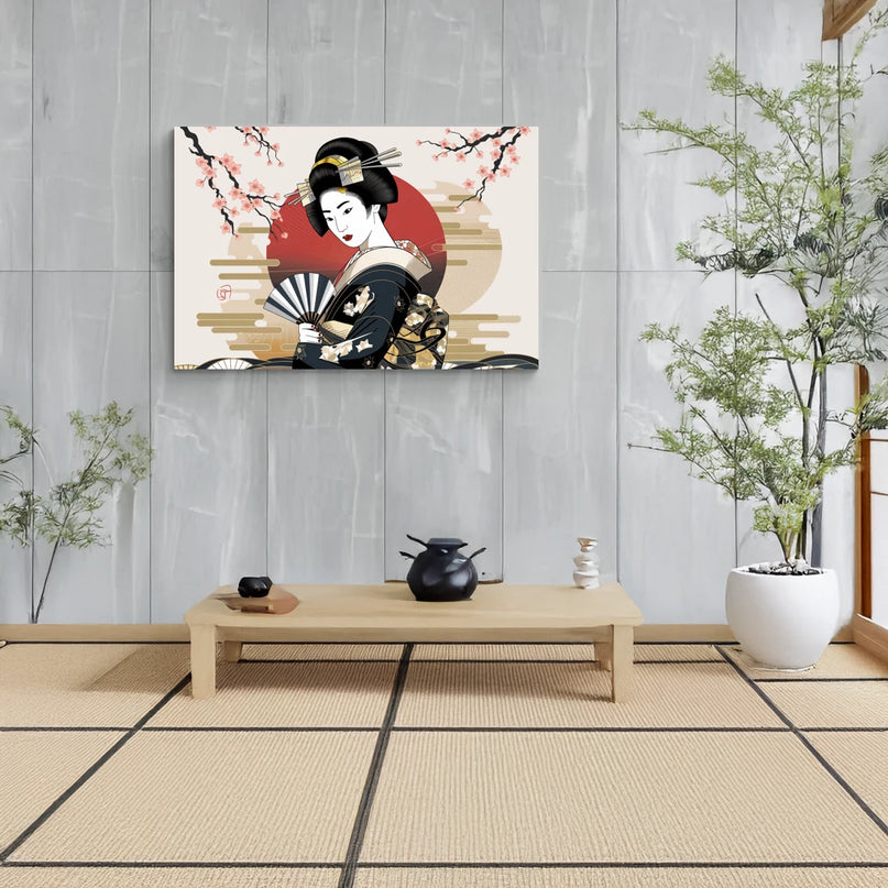 tableau japonais geisha 1